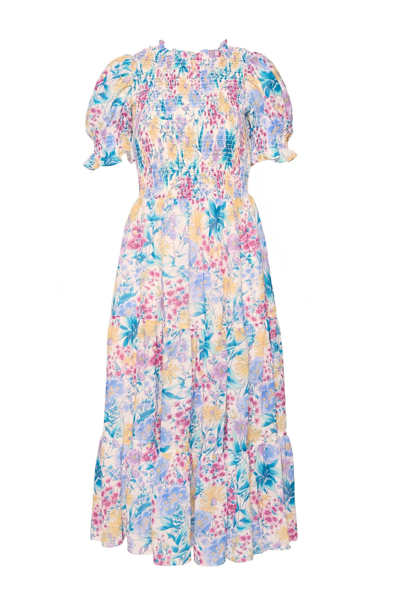Cordelia Dress in Pretty Plumeria