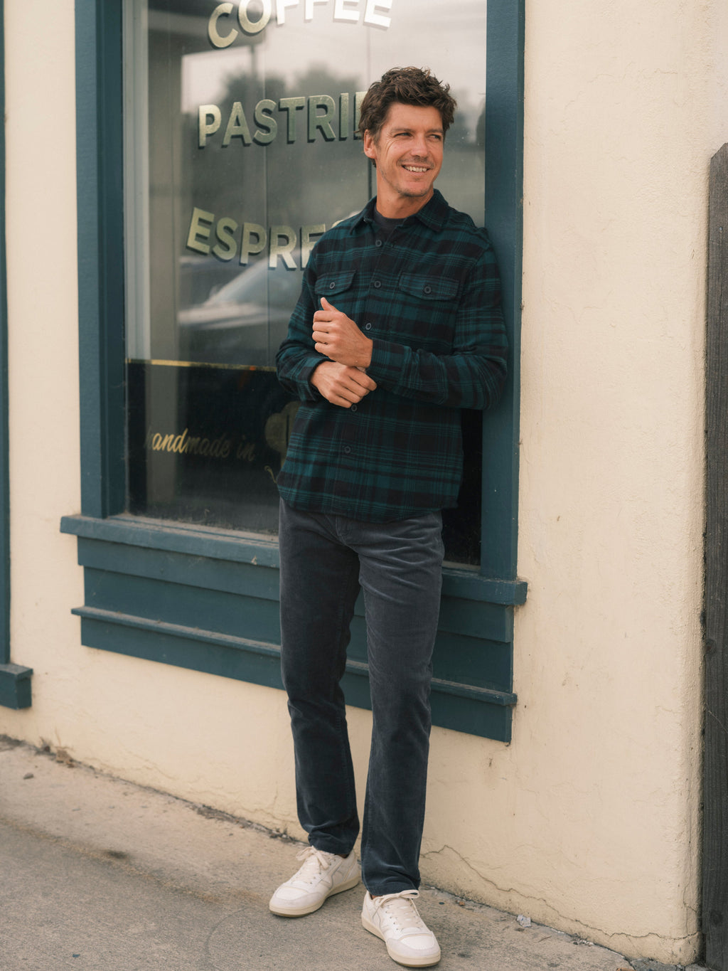 Burlington 5 Pocket Stretch Corduroy - Slate Gray