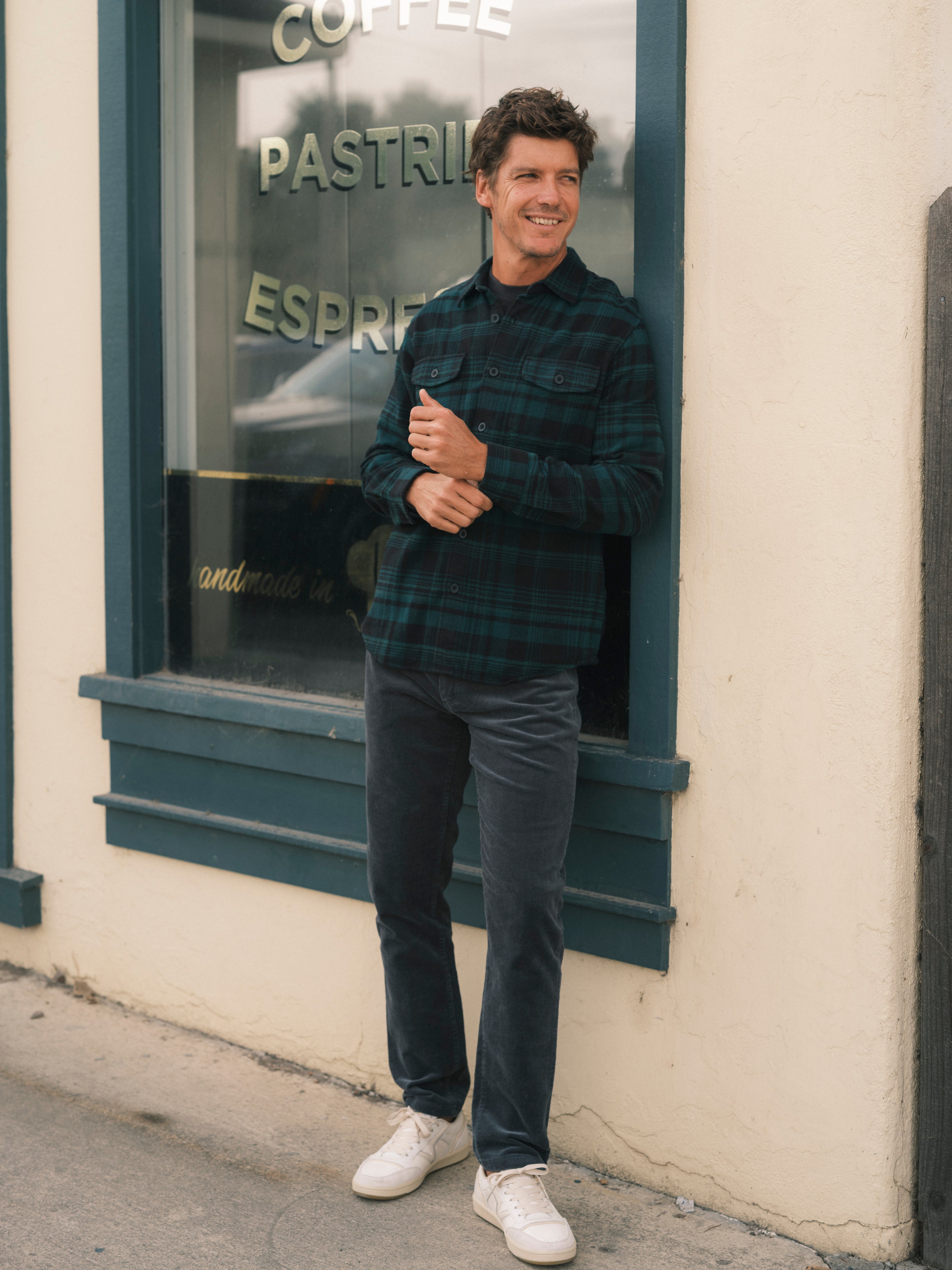 Burlington 5 Pocket Stretch Corduroy - Slate Gray