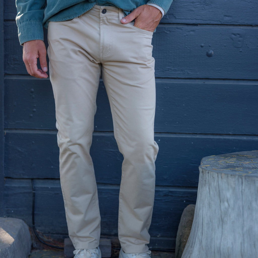 Hybrid Stretch 5 Pocket - Pebble