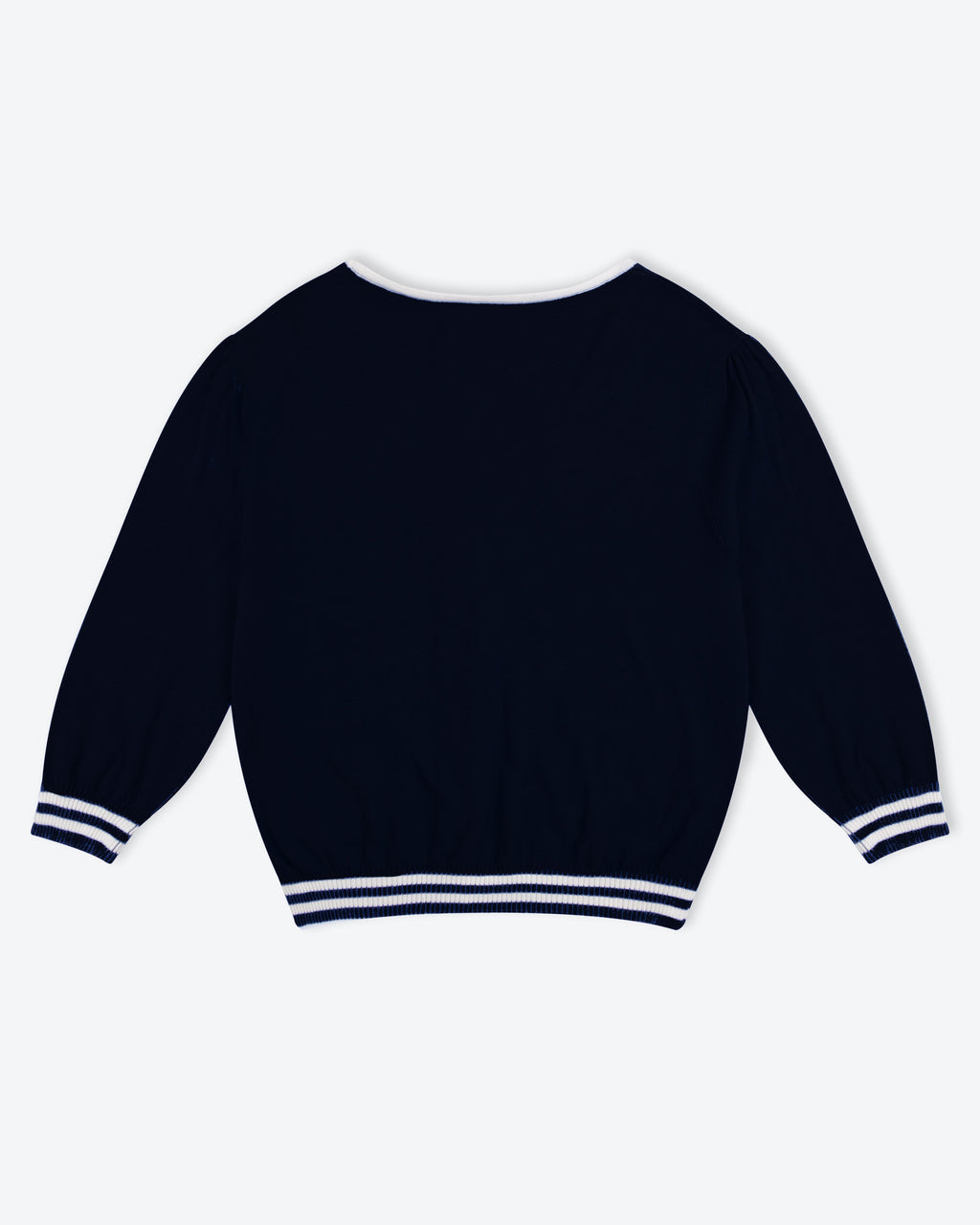Lowie Navy Cotton Fish Cardigan