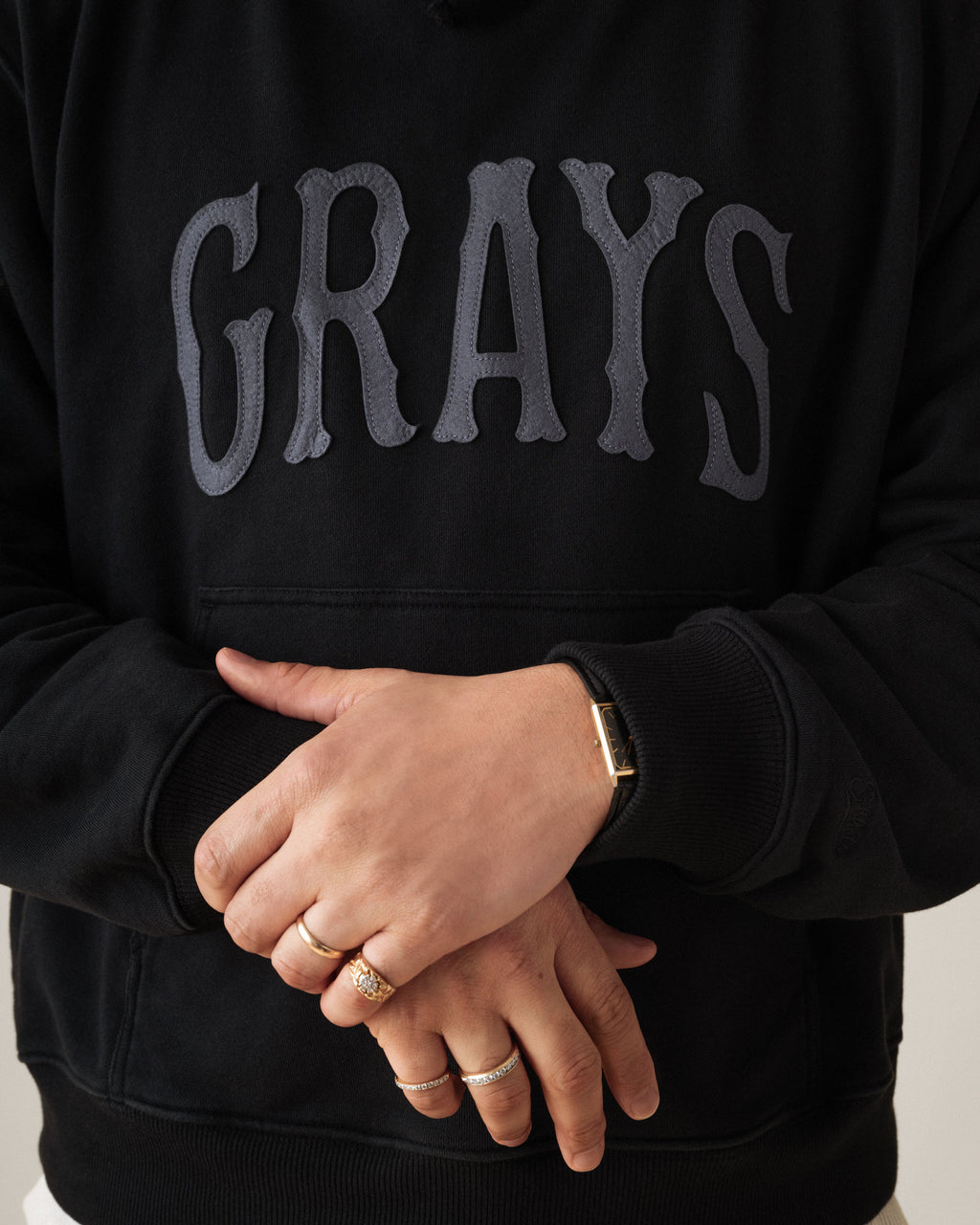Homestead Grays Heavyweight Cotton Terry Pullover Hoodie