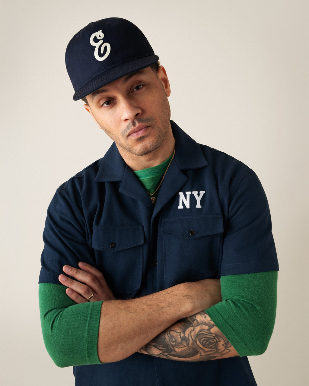 Ebbets Felt 'E' Cotton Twill Ballcap