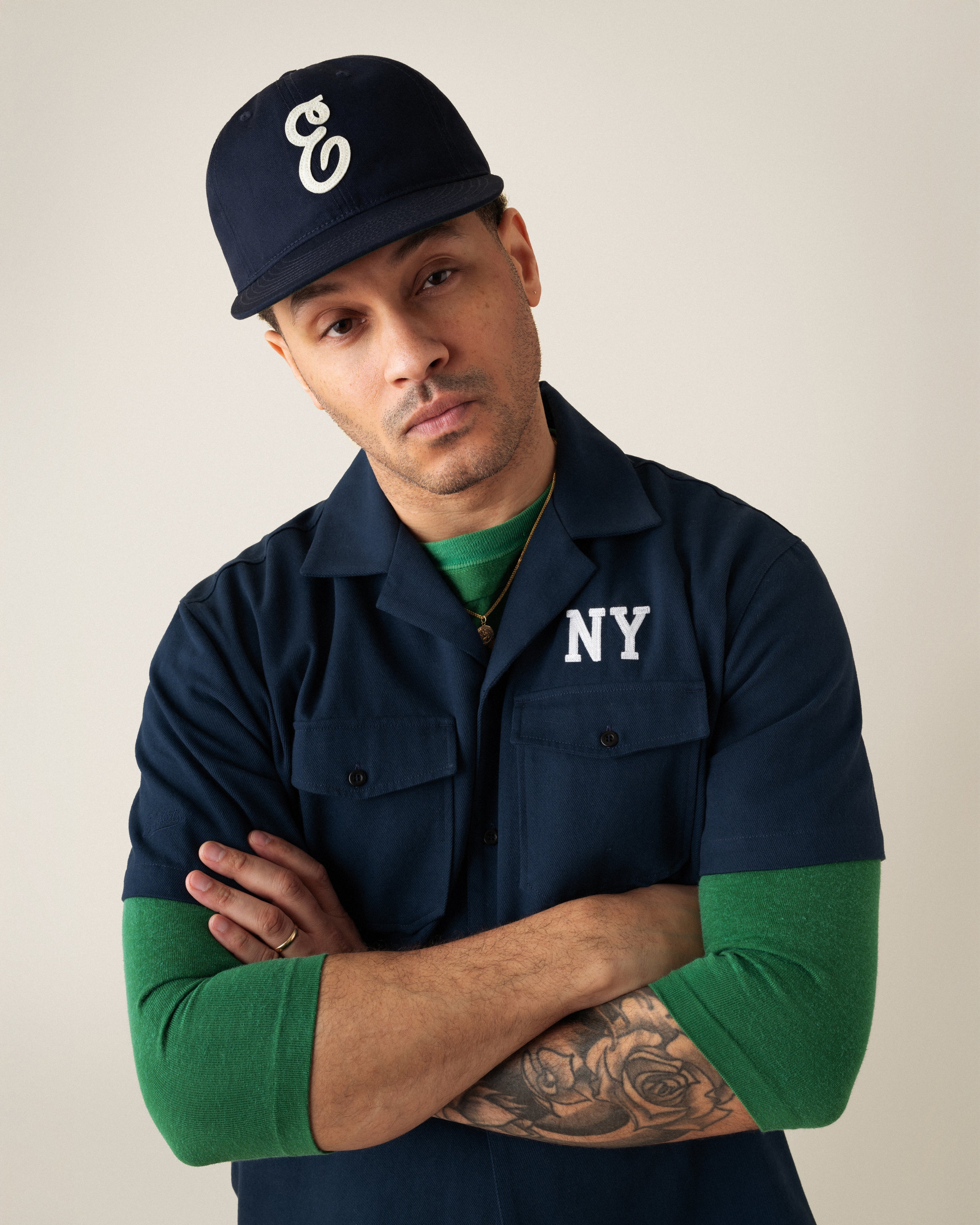 Ebbets Felt 'E' Cotton Twill Ballcap