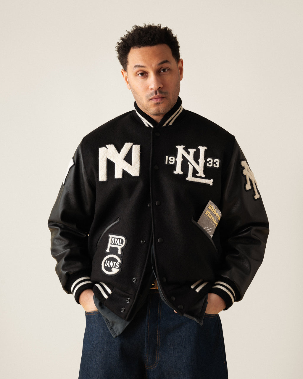 Negro League Wool & Leather Varsity Jacket