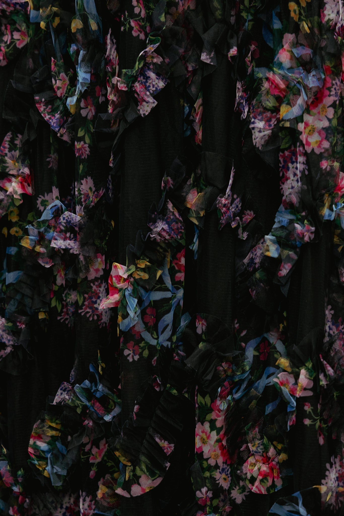 Florentina Dress in Obsidian Garden