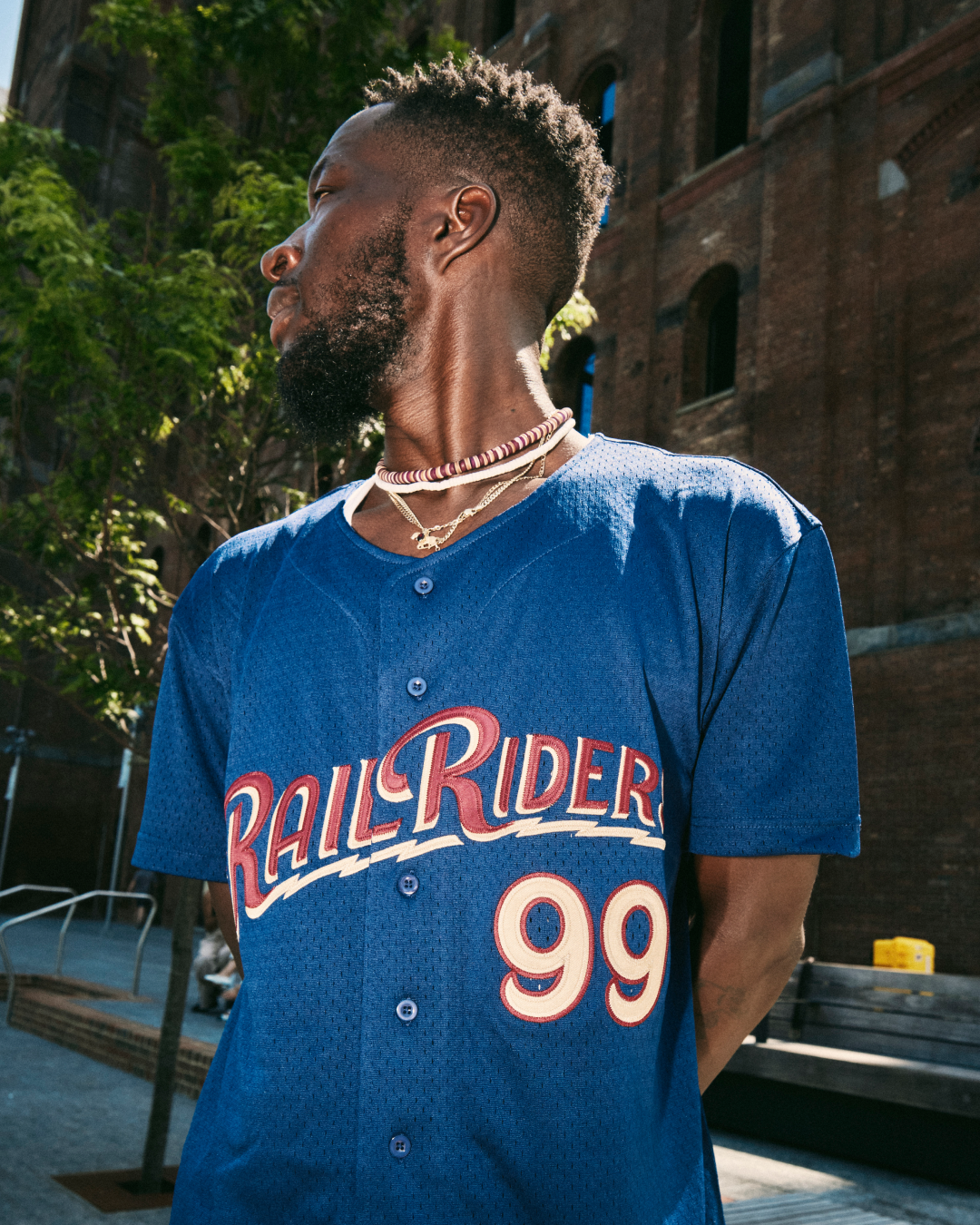 Aaron Judge Scranton/Wilkes-Barre Railriders Mesh Button-Up Jersey