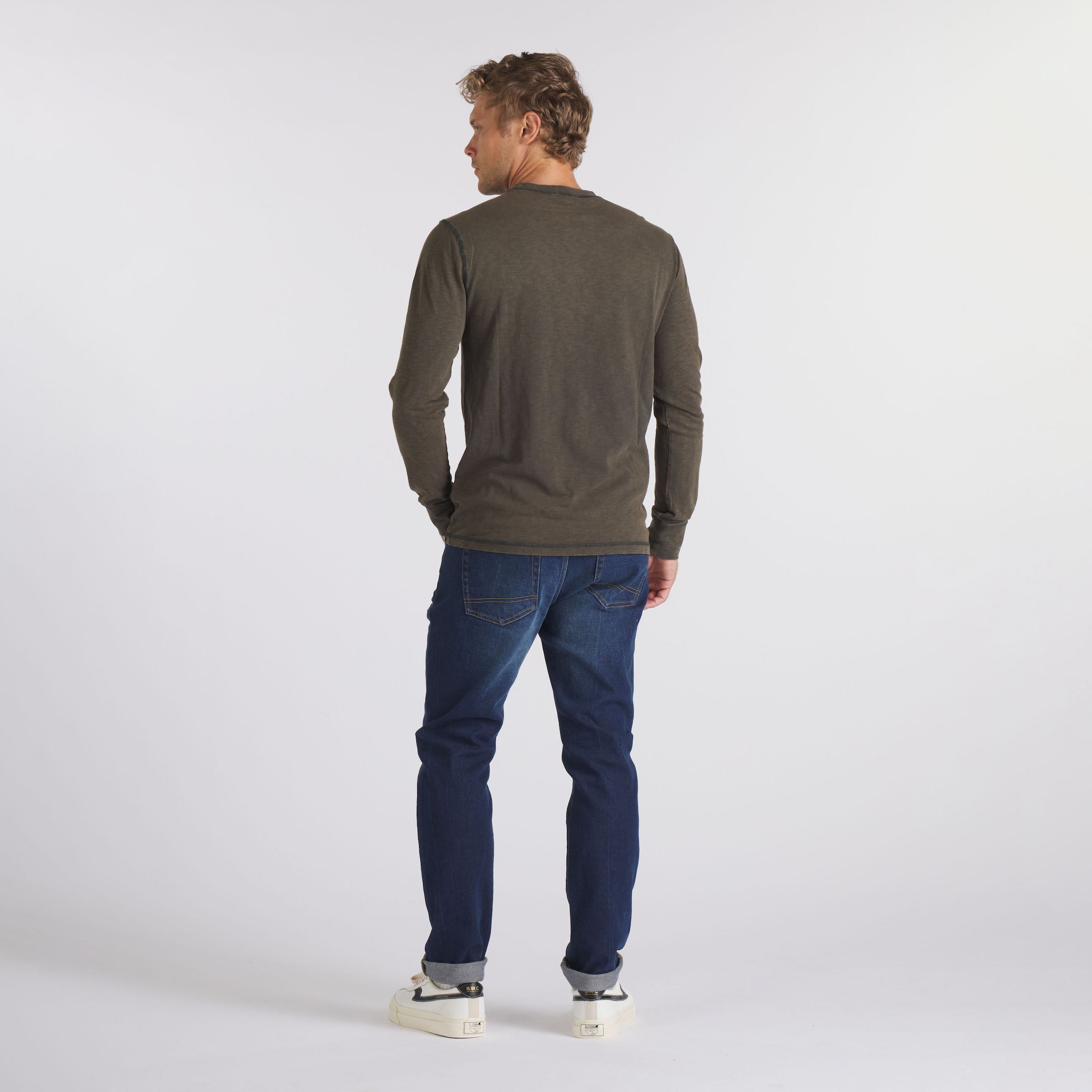 Hewitt Garment Dyed Pocket Tee - Washed Black