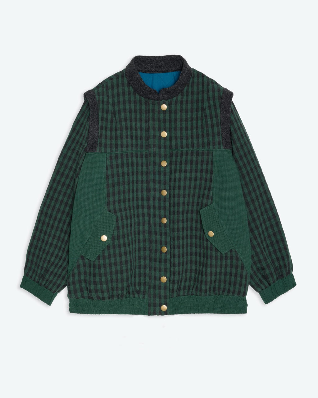Lowie Green Check Bomber Jacket