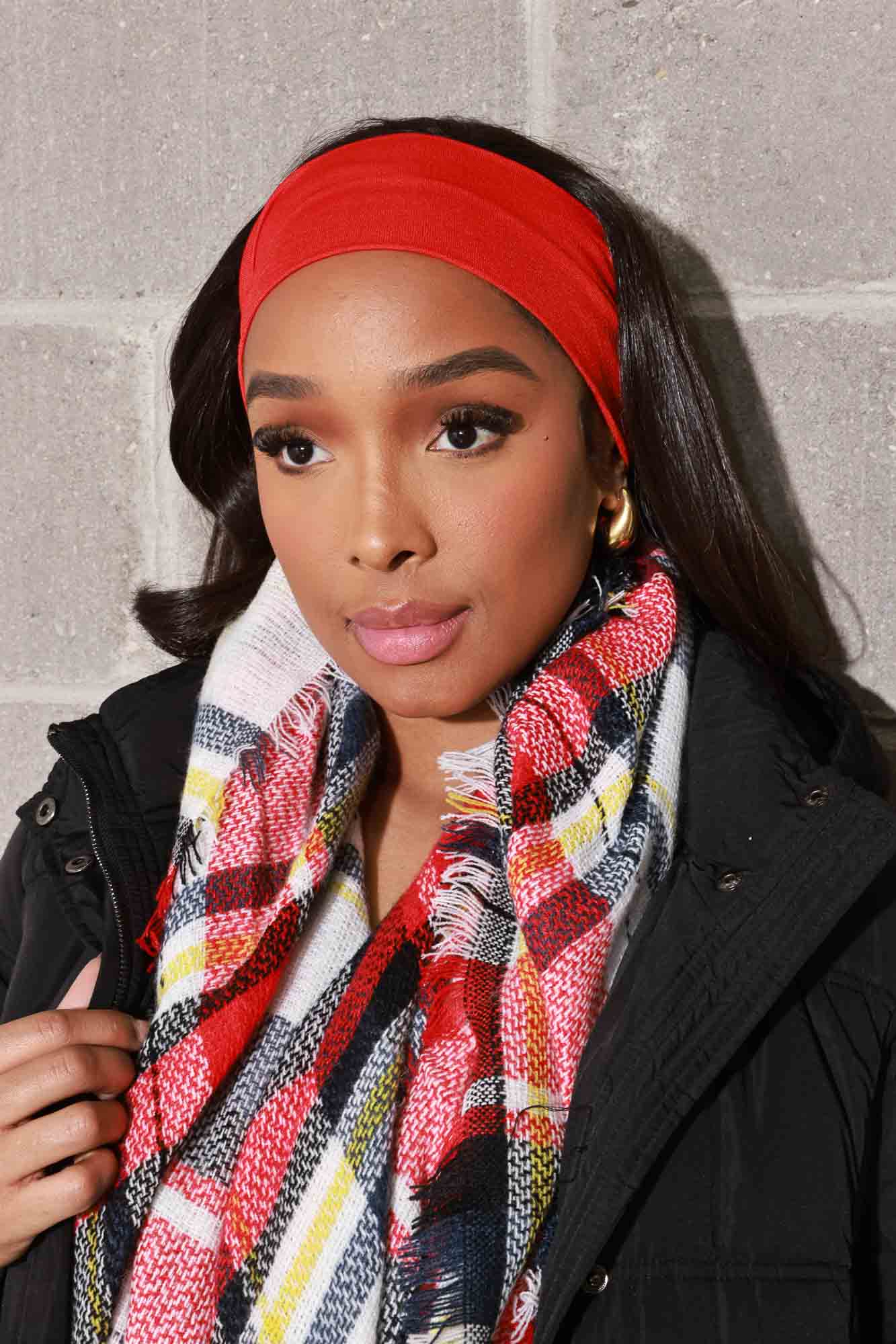 Zero Slip Stretchy Headband - Red