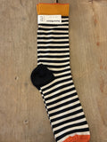 Bonne Maison Black + White Stripe Sock
