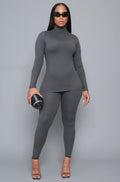 Record Timing Legging Set - Ash Gray