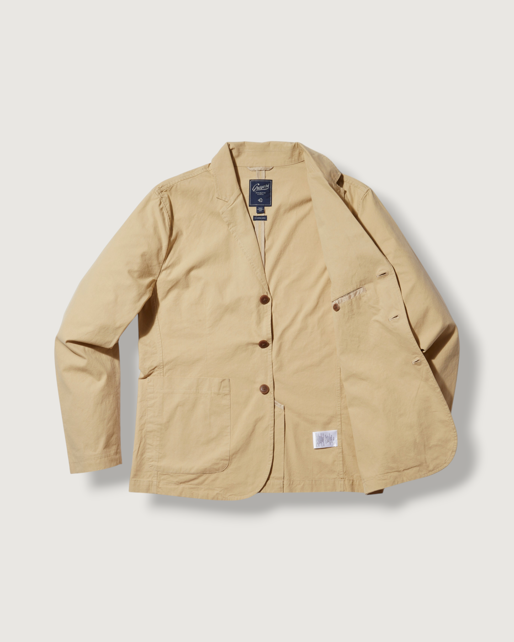 Mercer Cotton Blazer - Biscotti
