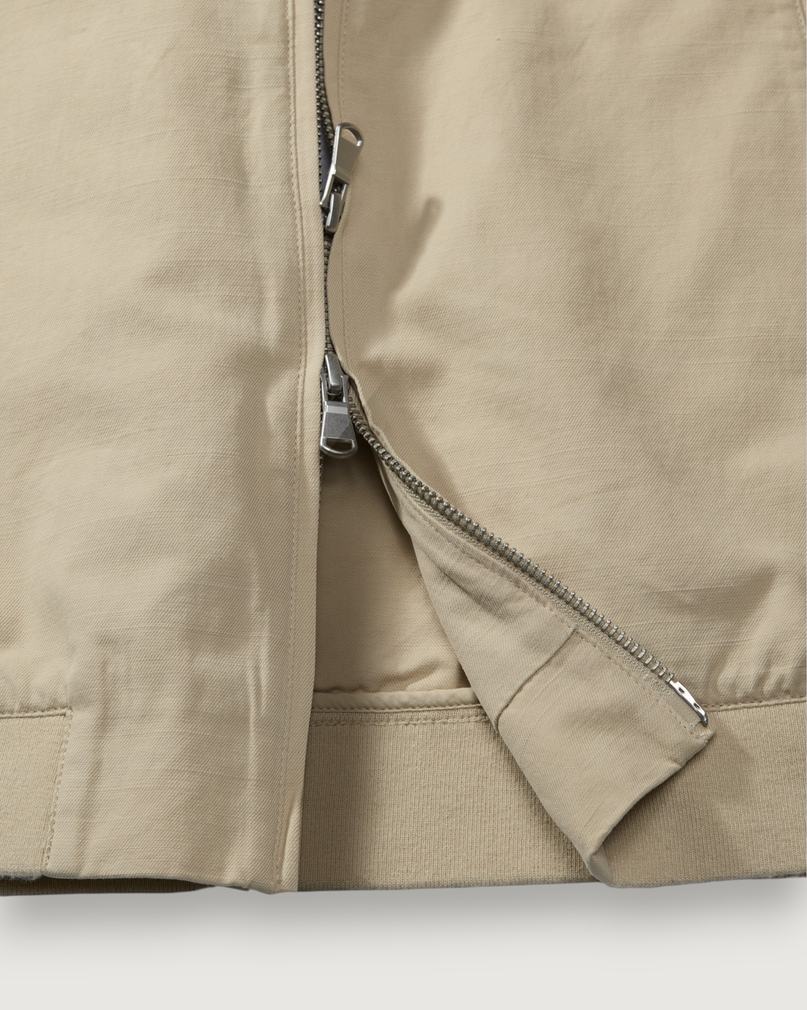 Conrad Cotton Linen Bomber - Light Khaki
