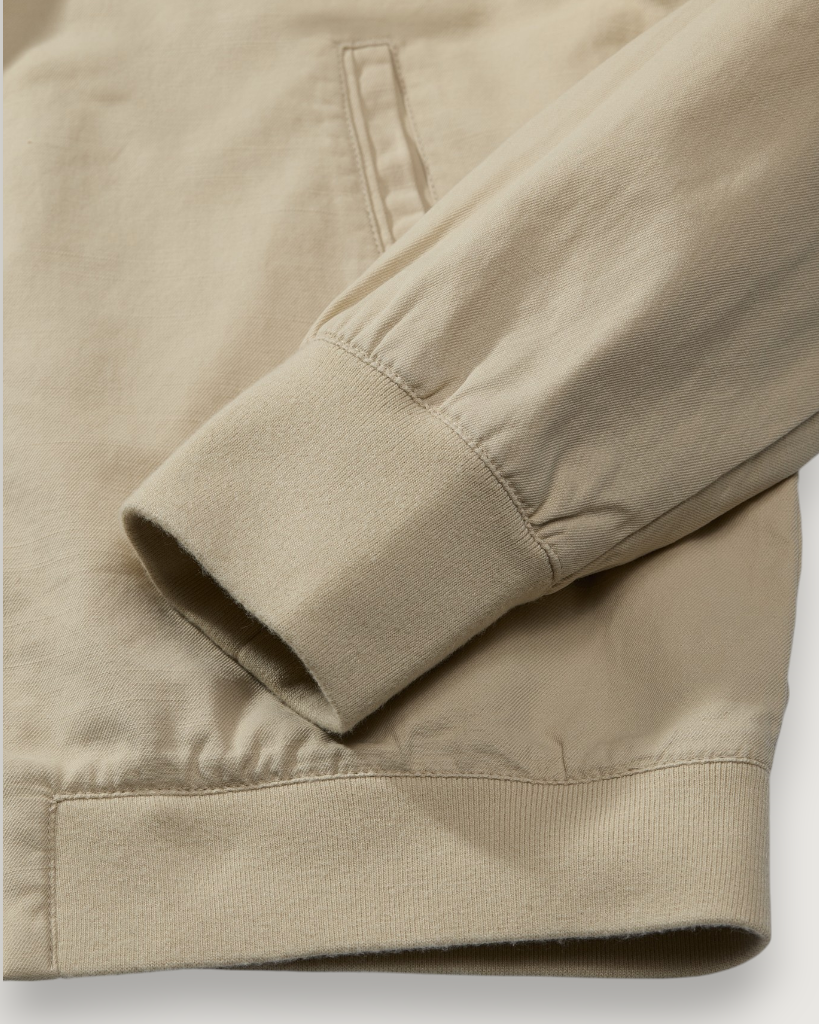 Conrad Cotton Linen Bomber - Light Khaki