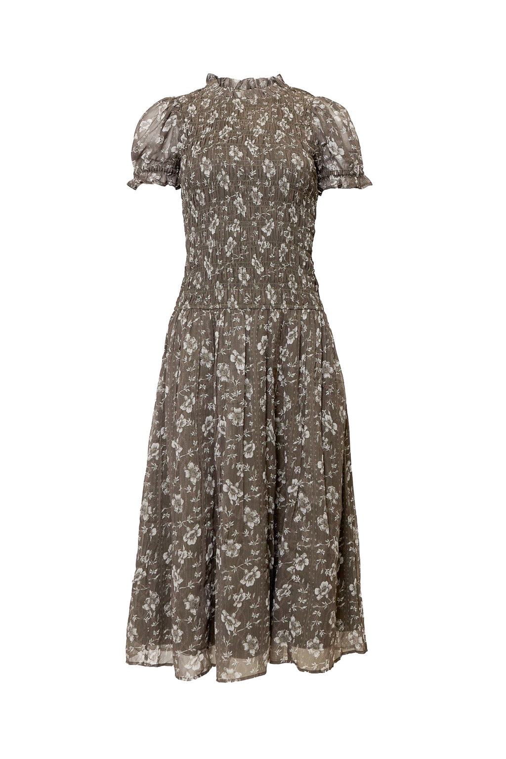 Jennifer Dress in Olive Blossom