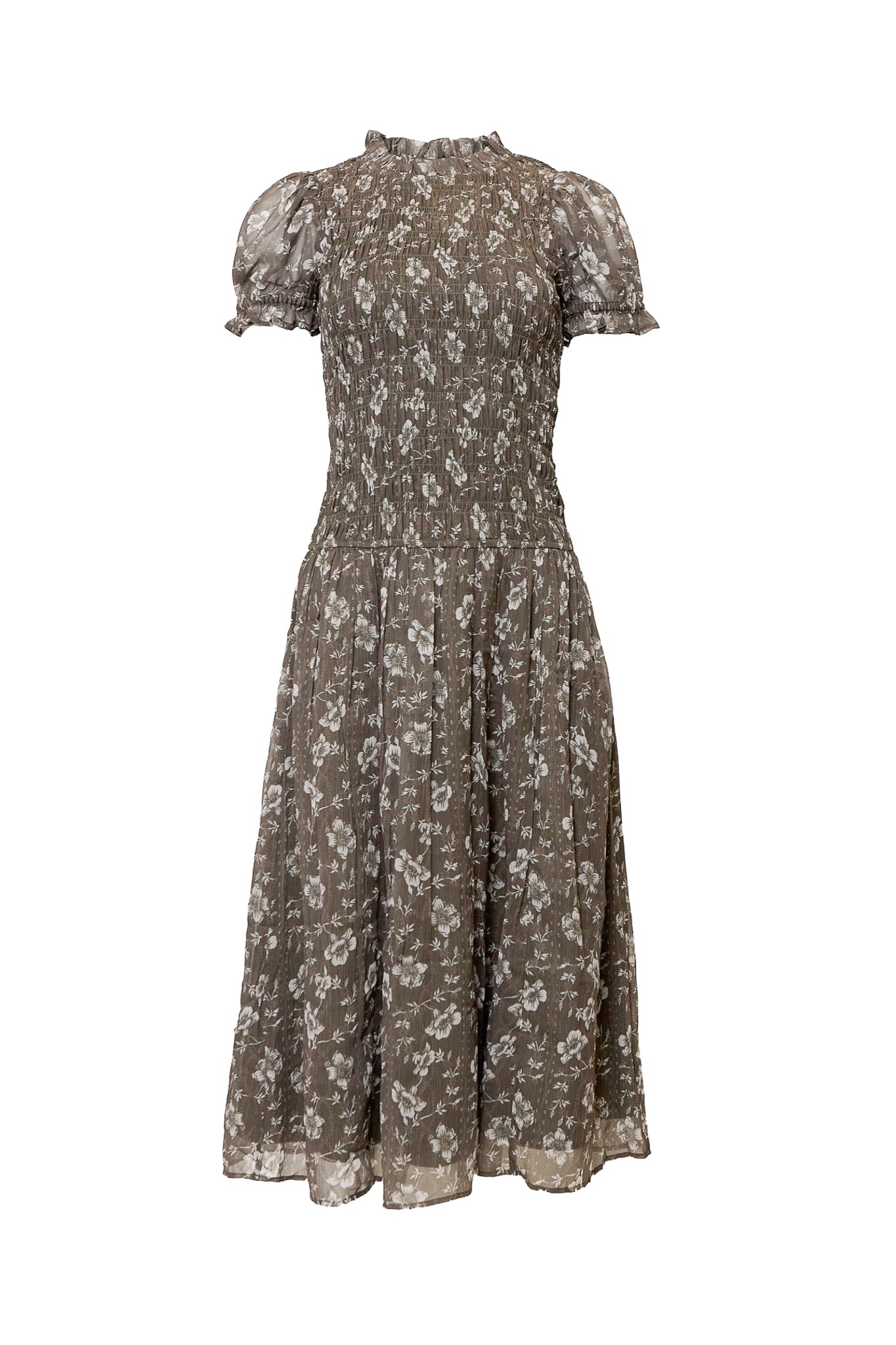 Jennifer Dress in Olive Blossom