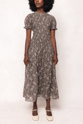 Jennifer Dress in Olive Blossom