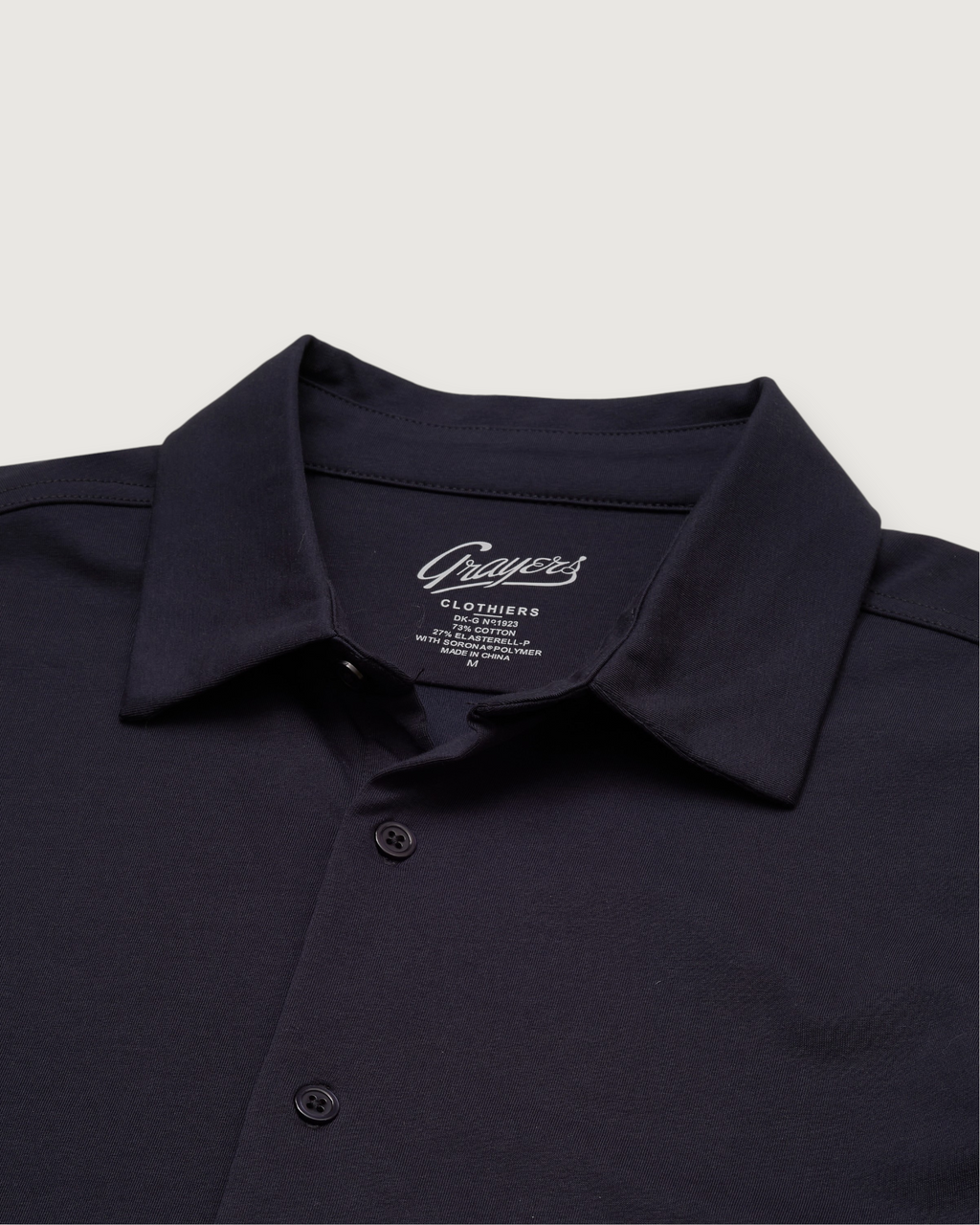 Hackett Cotton Sorona Knit Shirt - Navy