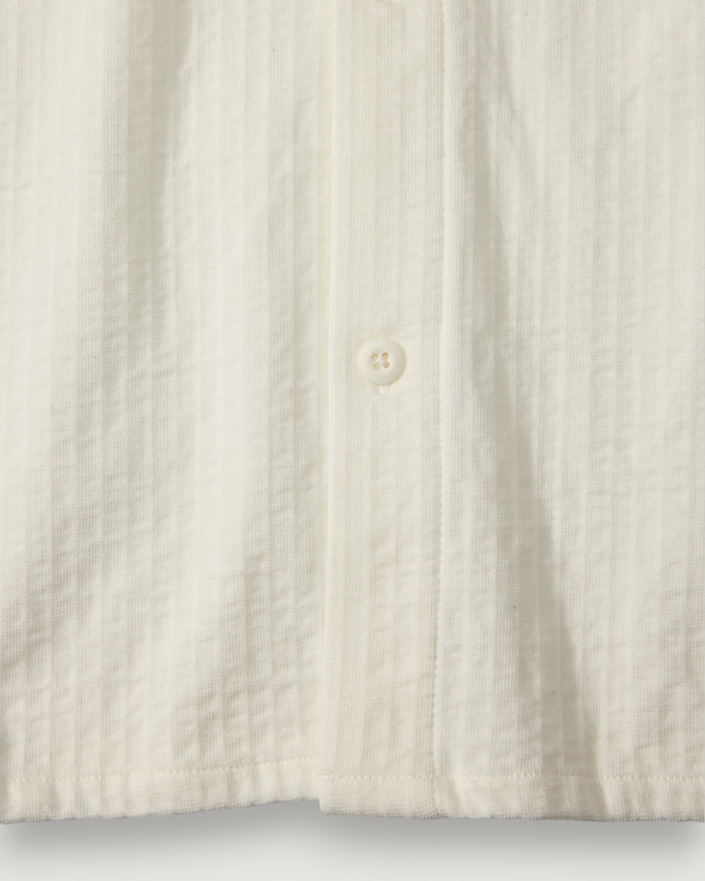 Moderno Jersey Seersucker Shirt - Cream