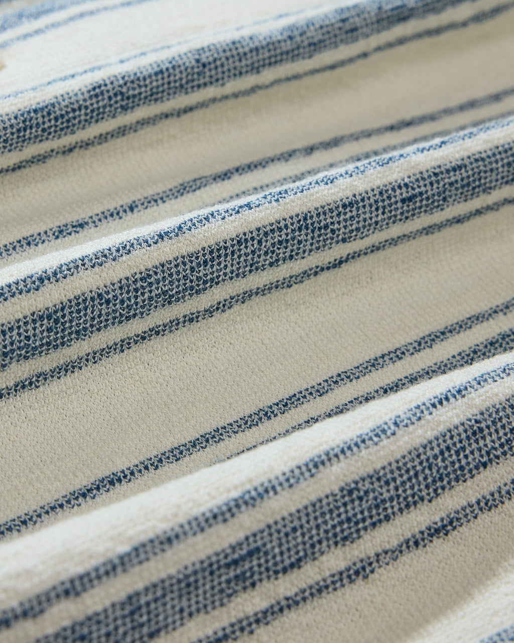 Baja Loopback Camp Shirt - Teal Cream Stripe