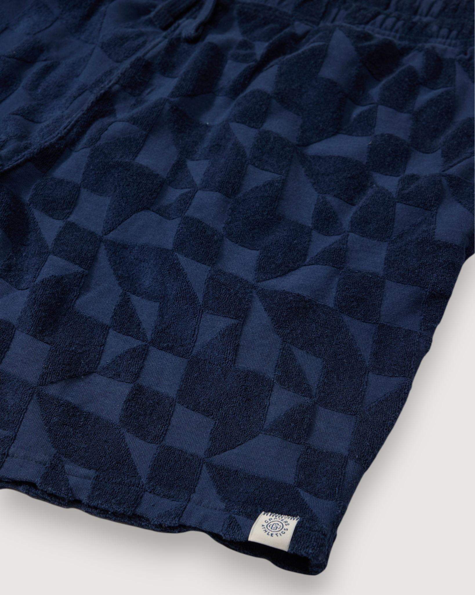 Lalo Terry Jacquard Shorts 7" - Navy