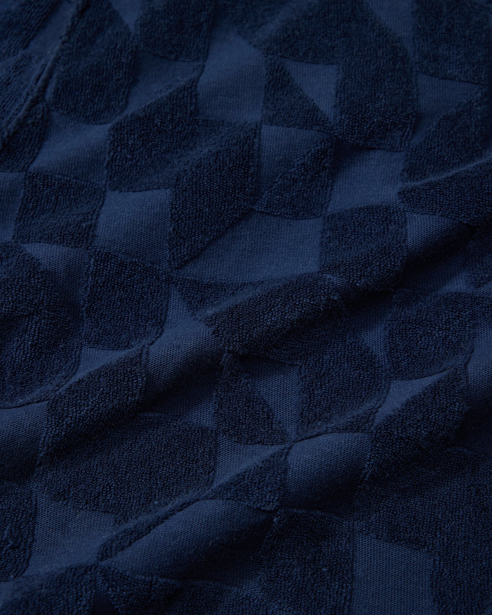 Lalo Terry Jacquard Shorts 7" - Navy