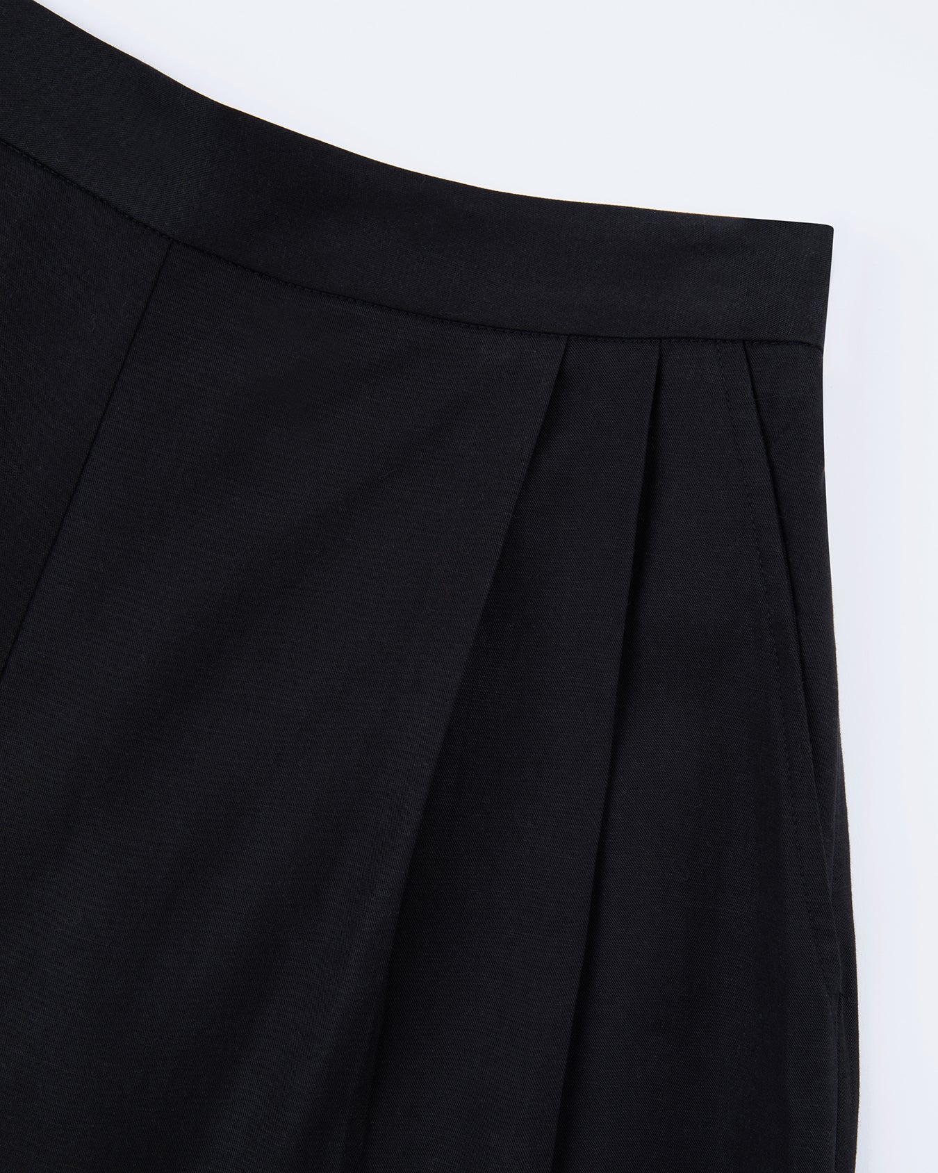 Lowie Black Lyocell Wide Leg Trouser