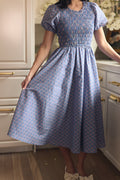 Mariah Dress in Linear Print