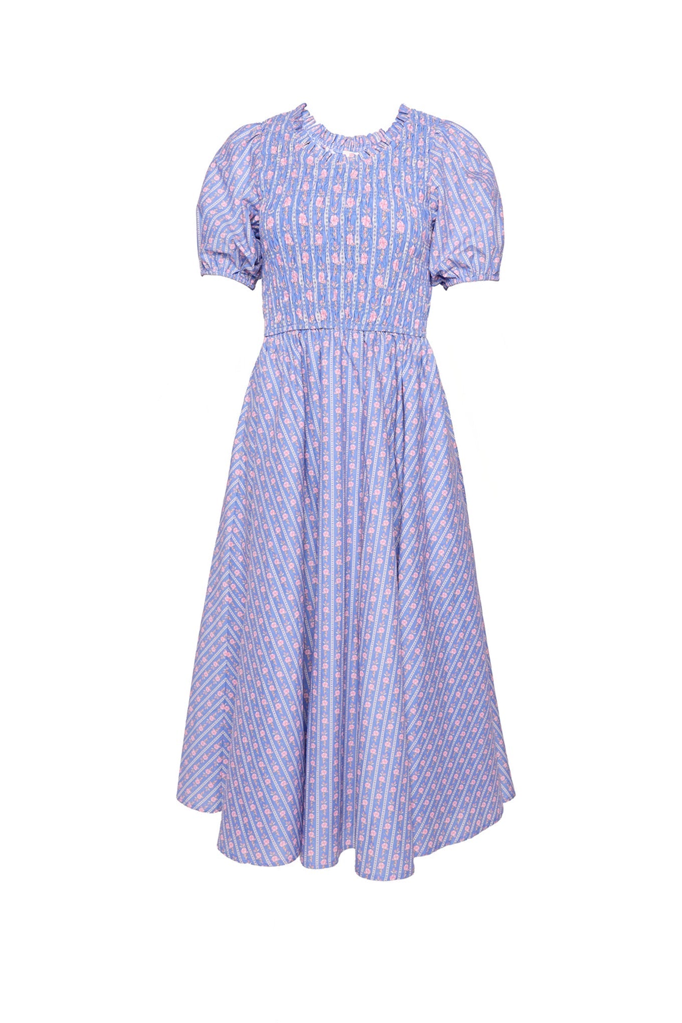 Mariah Dress in Linear Print