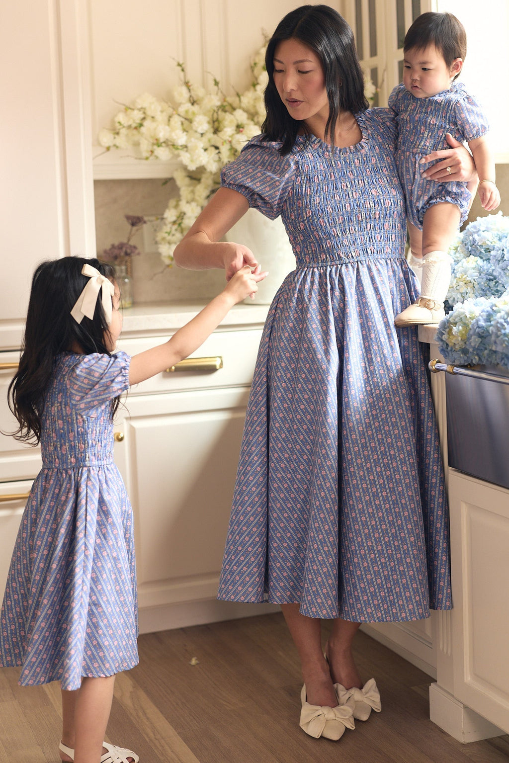 Mariah Dress in Linear Print