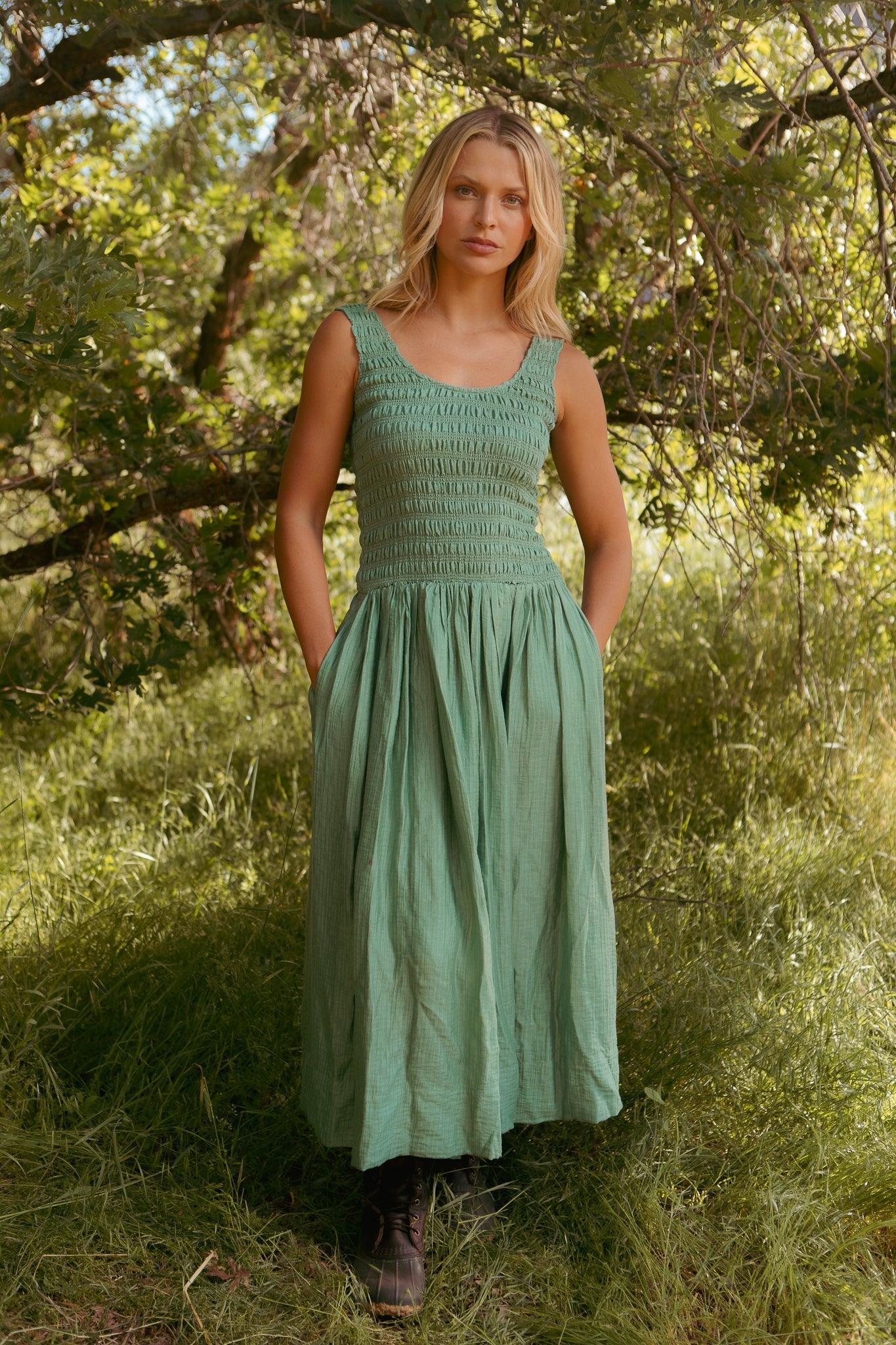 Marlow Dress in Green