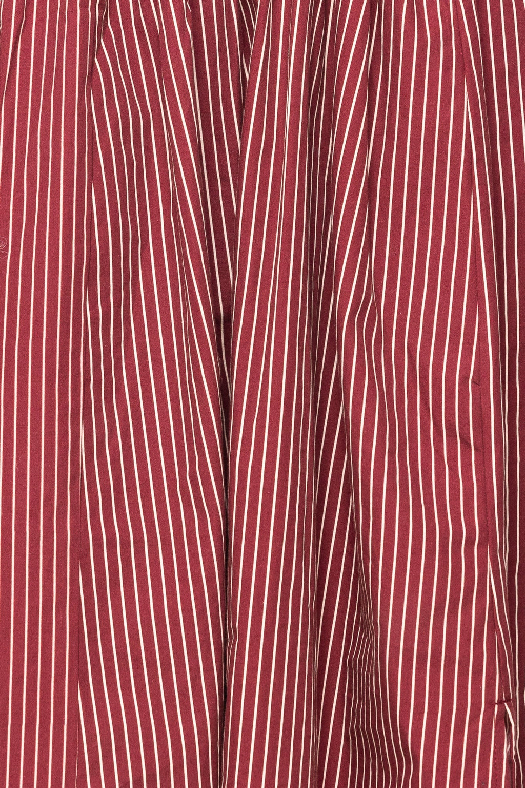 Maxwell Dress in Burgundy Pinstripe