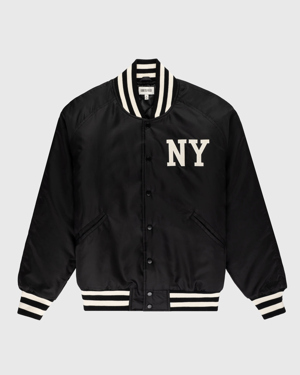 New York Black Yankees Satin Varsity Jacket