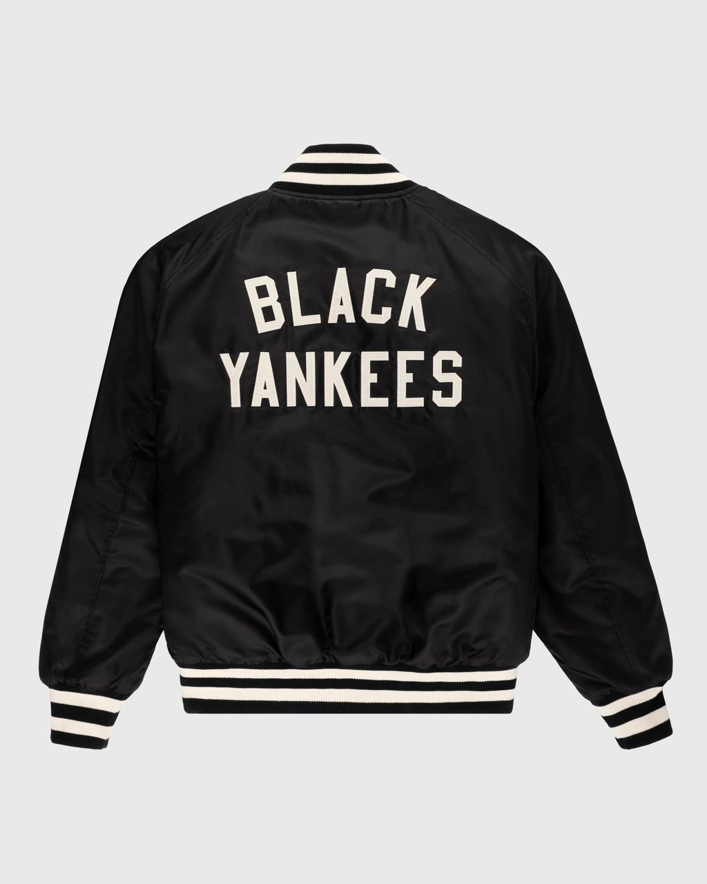 New York Black Yankees Satin Varsity Jacket