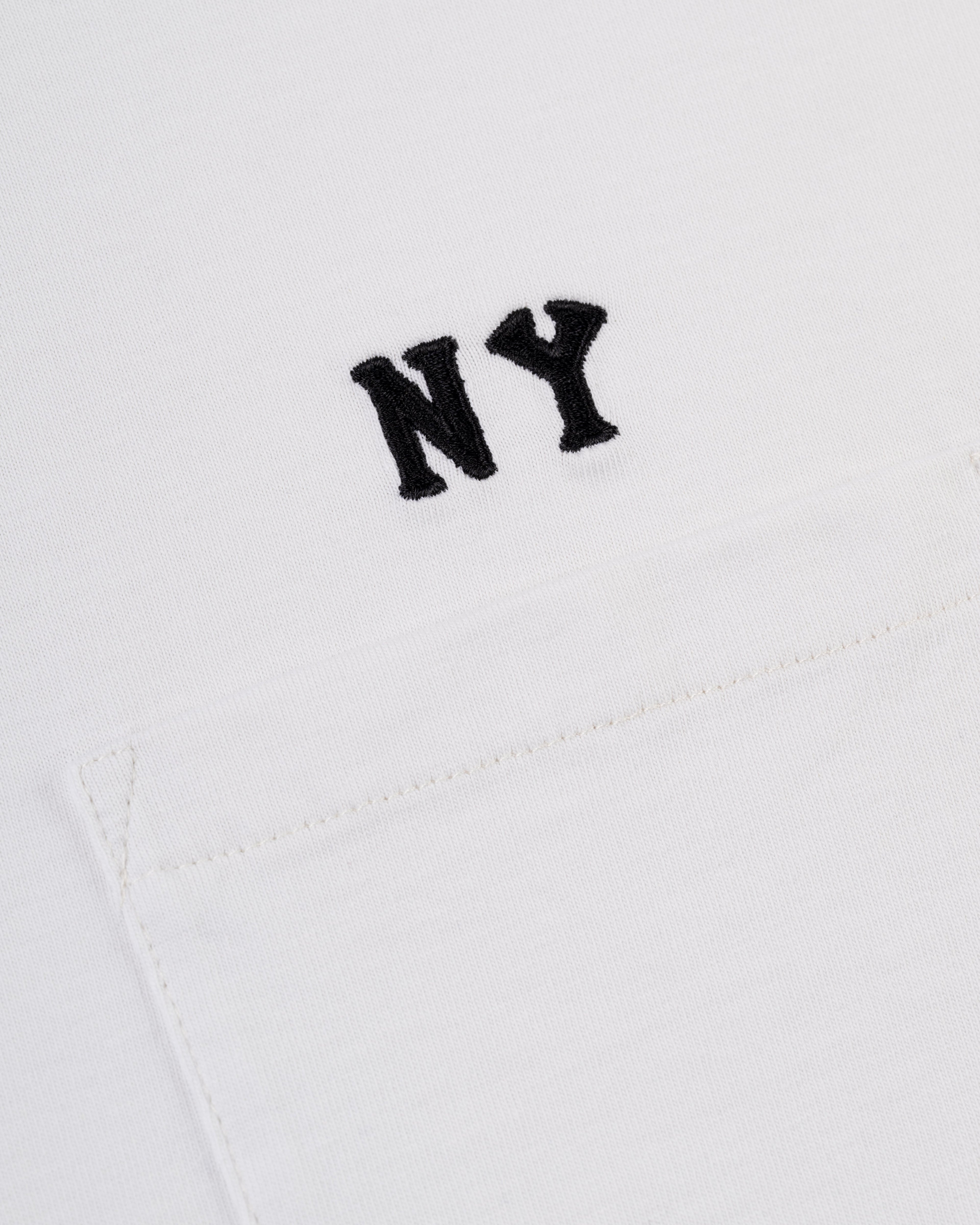 New York Black Yankees Embroidered 'NY' Long Sleeve Pocket Tee