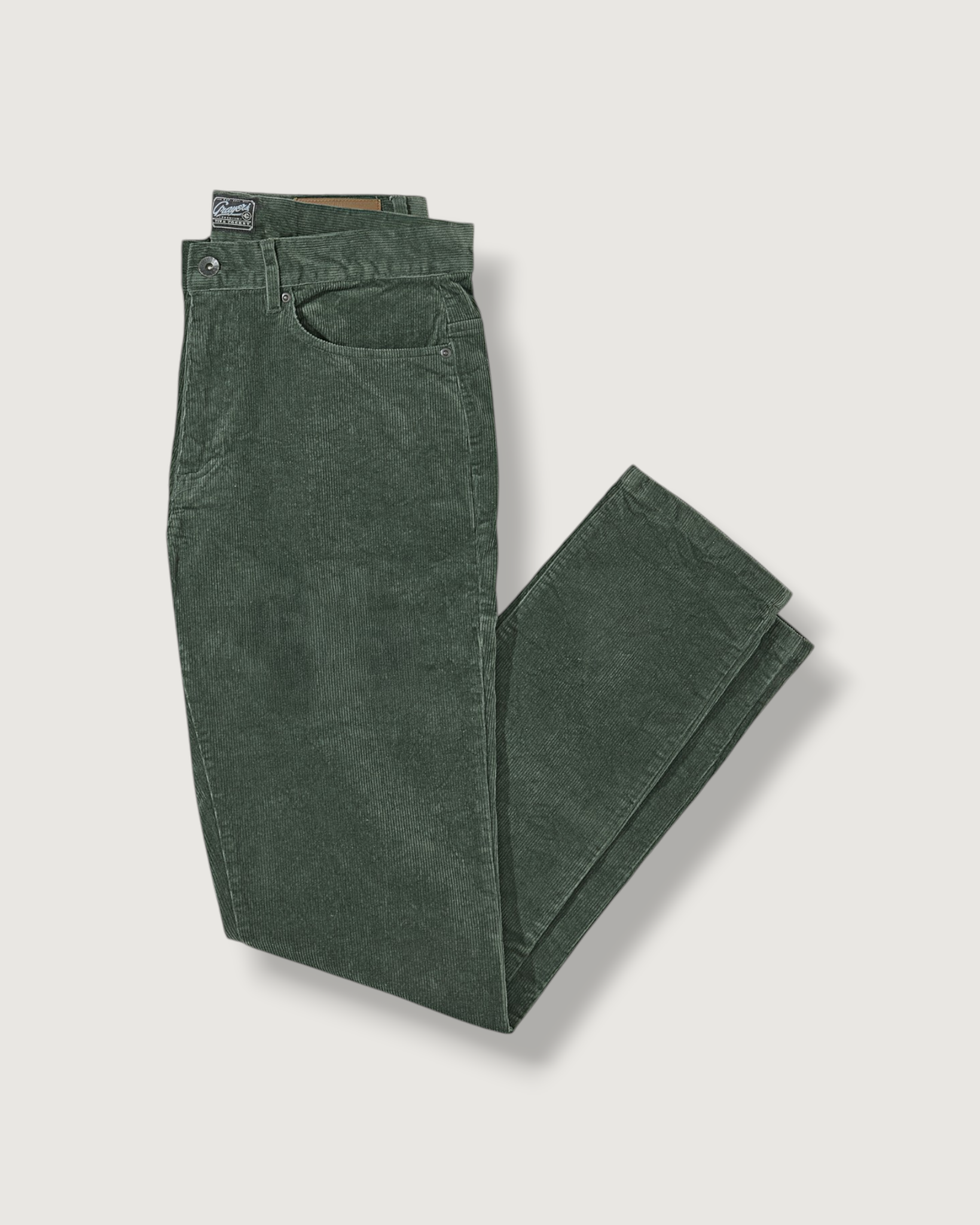 Burlington 5 Pocket Stretch Corduroy  - Dusty Olive