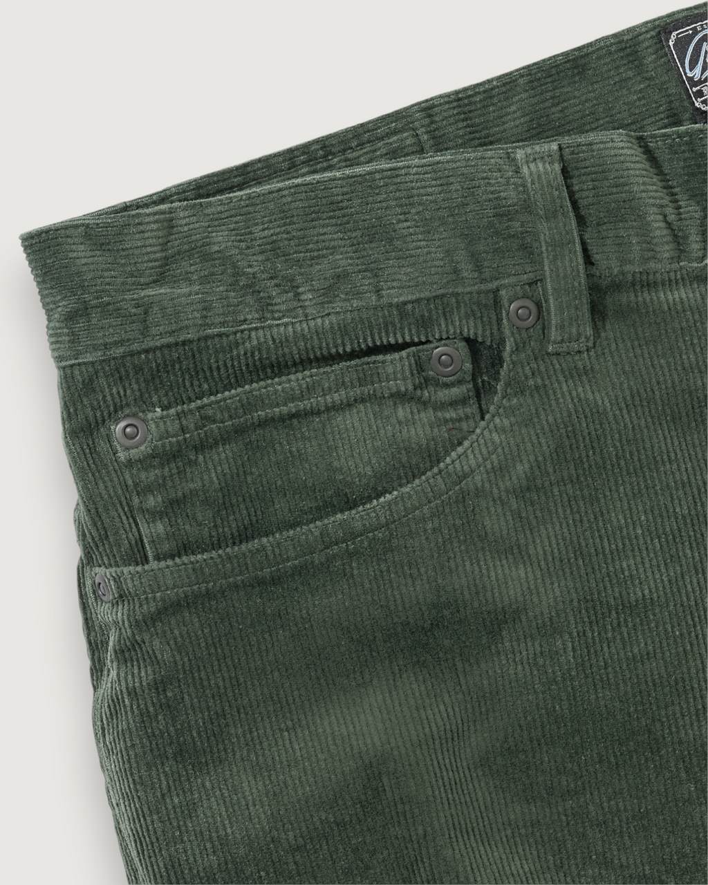 Burlington 5 Pocket Stretch Corduroy  - Dusty Olive