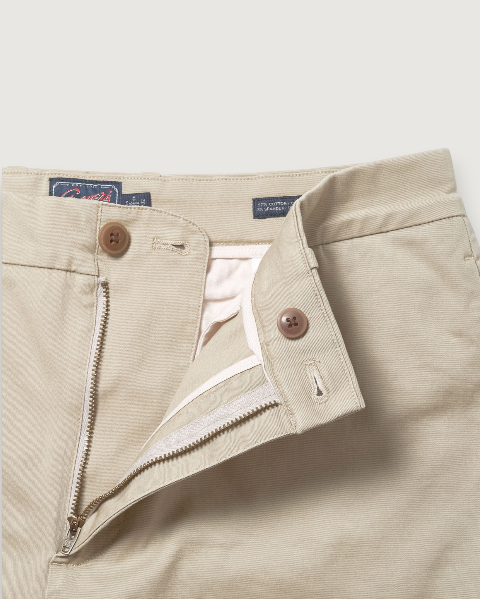 Thompson Flex Stretch Slim Fit Chino - Stone