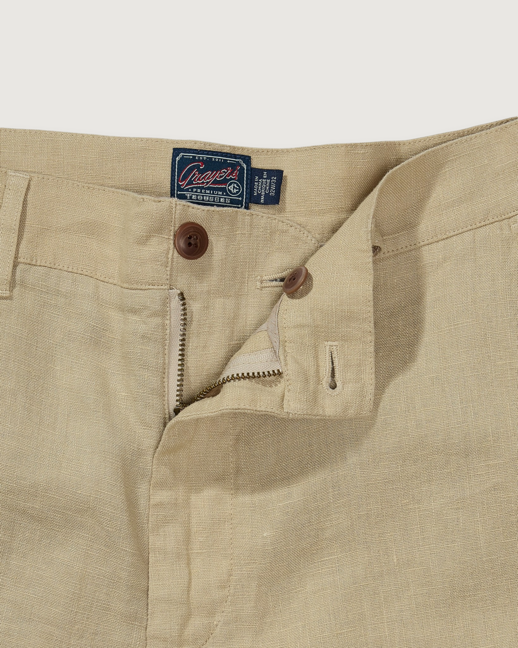 Bal Harbour Aventura Washed Linen Pants - Khaki