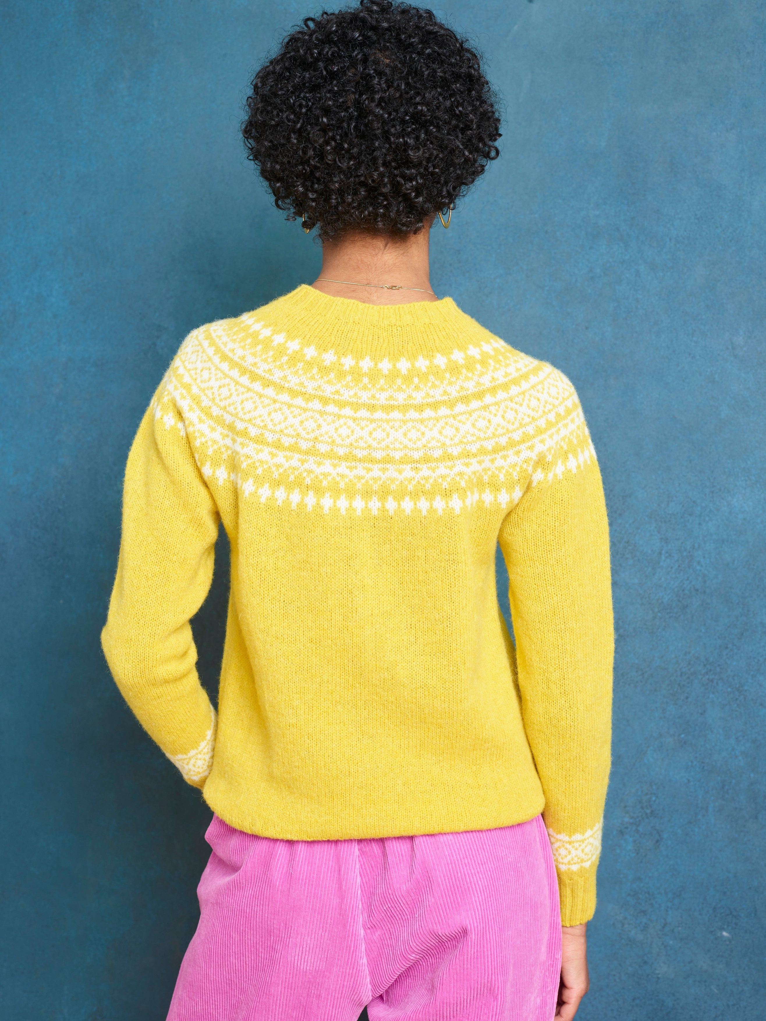 Lowie Yellow Lambswool Snow Jumper