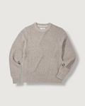Guernsey Waffle Crew Neck - Oatmeal