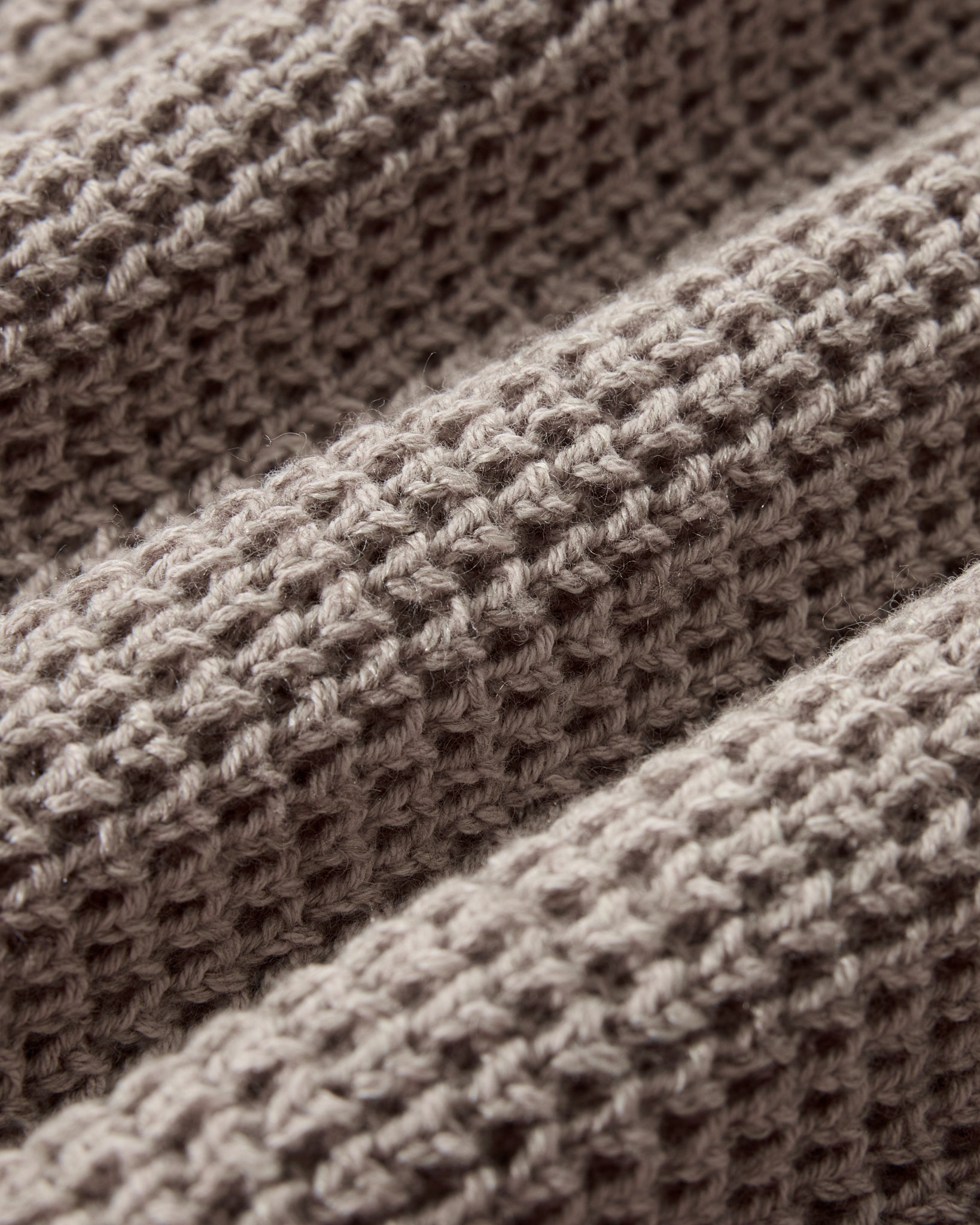 Guernsey Waffle Crew Neck - Oatmeal
