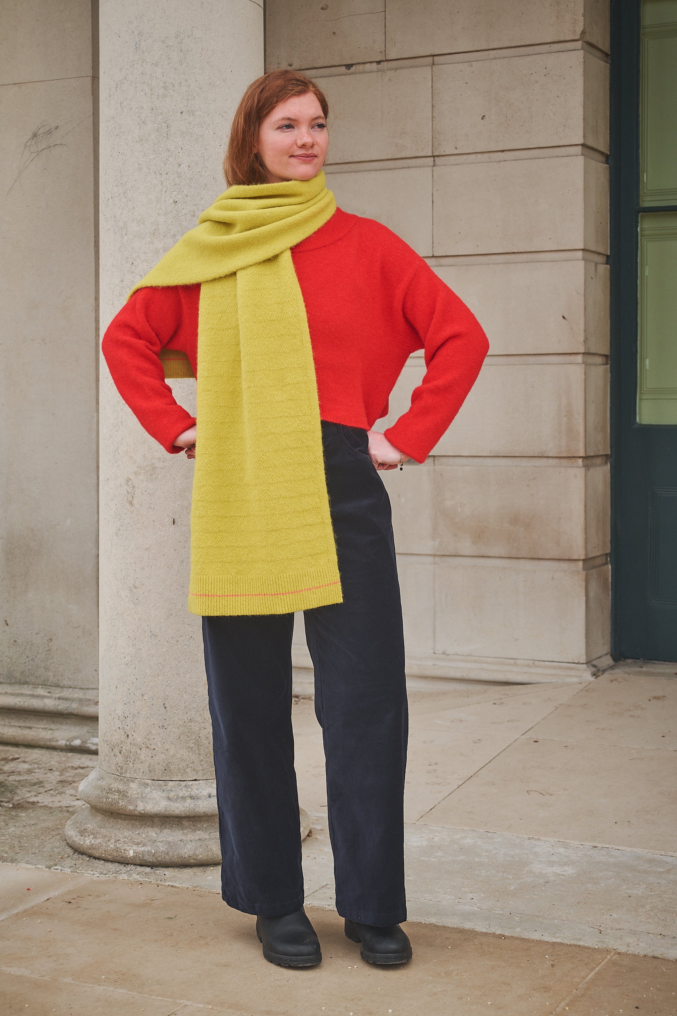 Lowie Alpaca Oversized Citrine Scarf