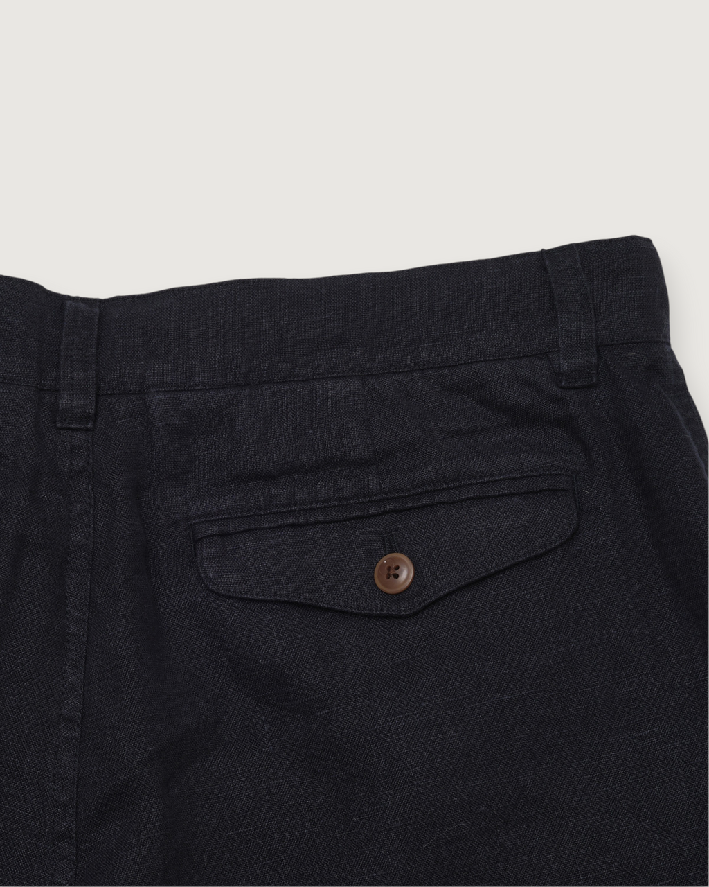 Aventura Washed Linen Shorts - Navy