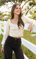 frill seeker long sleeve sweater