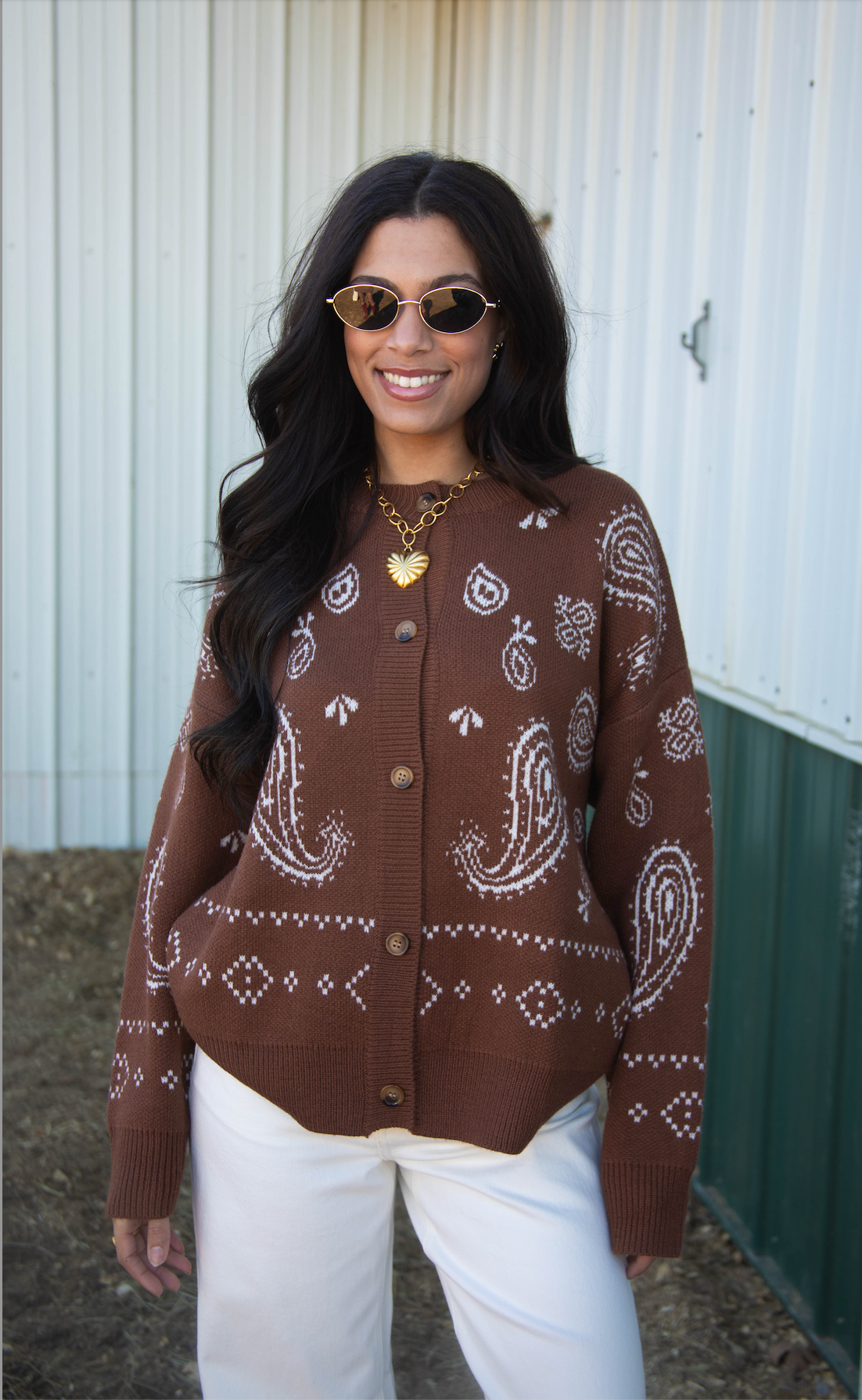 cowboy country paisley cardigan