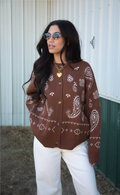 cowboy country paisley cardigan