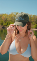 charlie southern x jo johnson overby: let me drive the boat hat - green