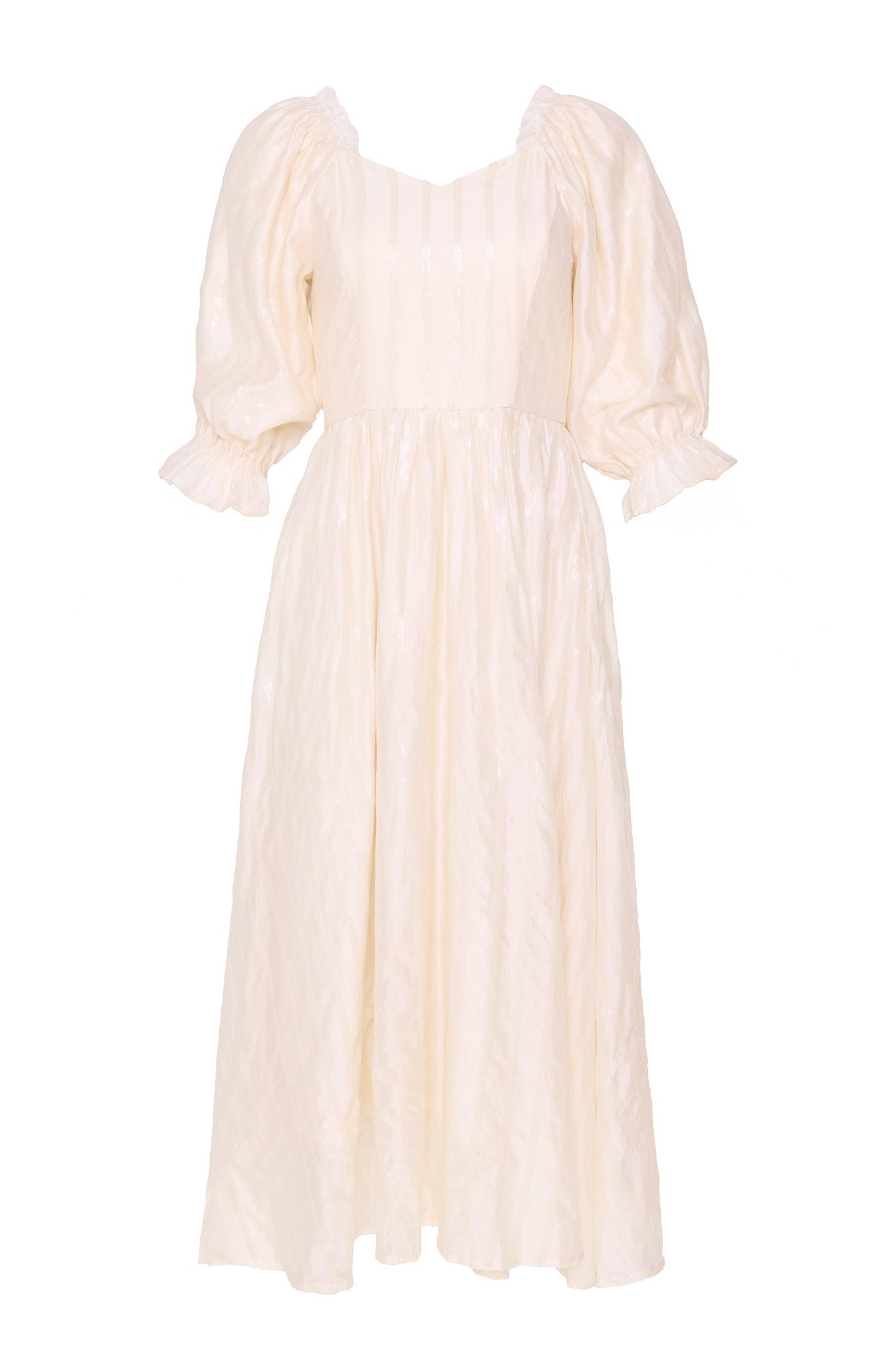 Tindra Dress in Cream Sequin